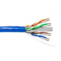 Provo CAT6 UTP Cable 23-4pr SOL BC UNSH 550MHz CMR ETL FT4 RoHS &ndash; Blue JKT