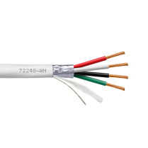 Provo Multi-Conductor 18-4c STR BC OA FL SH 75&deg; C CSA FT4 UL RoHS &ndash; White JKT