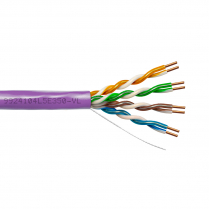 Provo CAT5E UTP Cable 24-4pr SOL BC UNSH 350MHz CMP ETL FT6 RoHS &ndash; Violet JKT