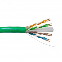 Provo CAT6 UTP Cable 23-4pr SOL BC UNSH 550MHz CMP ETL FT6 RoHS &ndash; Green JKT