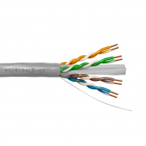 Provo CAT6 UTP Cable 23-4pr SOL BC UNSH 550MHz CMP ETL FT6 RoHS &ndash; Grey JKT