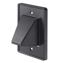 Arlington Low Voltage Entrance Exit Single Gang Style Hood &ndash; Black