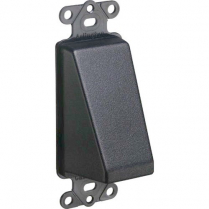 Arlington SCOOP and Cable Hood 1 Gang Entrance Plate &ndash; Black