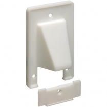 Arlington Single Gang Scoop w/Removable Front Plate &ndash; White