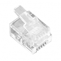 Provo Modular Plug for Use with Flat Modular Telephone Wire [6 Pin]