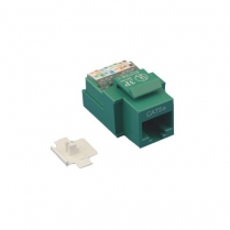Provo Cat 5 Enhanced RJ45 Keystone Jack 110 Style &ndash; Green