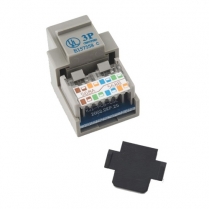 Provo Cat 5 Enhanced RJ45 Keystone Jack 110 Style &ndash; Grey