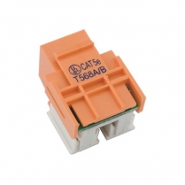 Provo Cat 5 Enhanced RJ45 Keystone Jack 110 Style &ndash; Orange