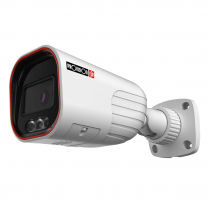 Provision-ISR 4MP Bullet Smart Sight Active Deterrence IP MVF 2.8-12mm Lens w/ 40M IR Camera &ndash; White
