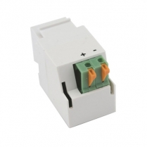 Provocative Keystone 3.5mm Mono Jack &ndash; White