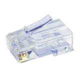 Simply45&reg; Cat5e Unshielded Pass-Through RJ45 Modular Plugs 100 pc/Jar &ndash; Blue Tint