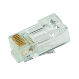 Simply45&reg; Cat6 Unshielded Pass-Through RJ45 &ndash; 500 Plugs &ndash; Green Tint