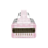Simply45&reg; ProSeries Cat6/6a Shielded External Ground Pass-Through RJ45 with Cap45&reg; & Bar45&reg; 50 pc/Jar &ndash; Red Tint