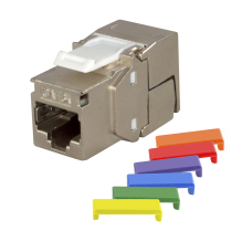 Simply45&reg; &ndash; 10G Rated 180 Degree Shielded Keystone Jack &ndash; Toolless &ndash; 1 EA/BAG