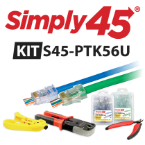 Simply45&reg; Pass-Through Series &ndash; Cat5/6 Pass-Through UTP Starter Kit