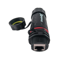 Simply45&reg; 10G Rated Waterproof RJ45 Panel Mount Coupler for STP/UTP Cables &ndash; 1pc/Blister Card