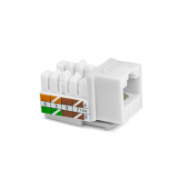 SynConnect Cat5E 90 Deg T568AB Contractor Series Keystone cUL &ndash; 10pc pkg &ndash; White