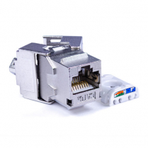 SynConnect Cat6A Slim Profile Shielded Tool-Less 180 Degree T568A/B &ndash; Shielded