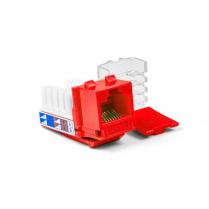 SynConnect Cat6 Keystone Jack, UTP 90 Degree T568A/B 110 IDC &ndash; Red