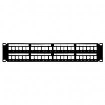 SynConnect High Density 2U Blank 48 Port Keystone Patch Panel