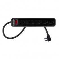 SyncPower 6 Outlet Power Bar c(ETL)us &ndash; 3ft. Cord Black