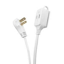 SyncPower 16-2c SPT2 Indoor Extension Cord &ndash; 2-Prong Plug &ndash; c(UL) 10ft. Cord White