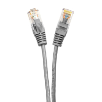 SynCable RJ 45 CAT-6 10Gb/s Molded Super Slim Patch Cable &ndash; 15ft &ndash; Grey