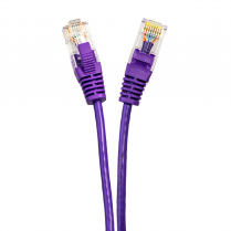 SynCable RJ 45 CAT-6 10Gb/s Molded Super Slim Patch Cable &ndash; 2ft &ndash; Violet