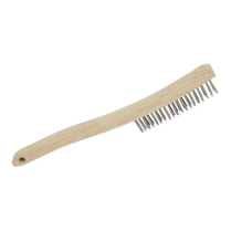 551112 SS HAND SCRATCH WIRE BRUSH(4X19 ROWS)#NT612