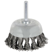 550802 2-3/8" X 1/4" SHAFT MOUNTED KNOT TWISTED CUP BRUSH