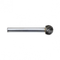 534057 CARBIDE BUR - DOUBLE CUT 1/4" SHANK - BALL - 1/2"