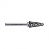 534161 CARBIDE BUR DBL CUT 1/4" SHANK TAPER RADIUS END 1/2"