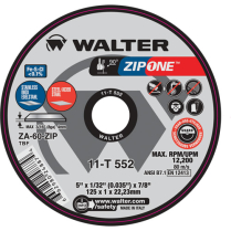 WALTER 11T542 4 - 1/2" TYPE 1 ZIP ONE CUT OFF DISC