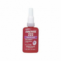 LOCTITE 222 THREADLOCKER,LOW STRENGTH,SMALL SCREW,10ML