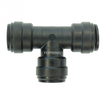 UNION TEE UN 22MM PUSH-TO-CONNECT BK