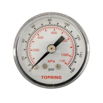 GAUGE DRY PRESS 0 TO 160PSI 1/8IN NPT