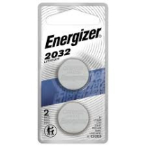 ENERGIZER CR2032 LITHIUM COIN CELL BATTERY 3V 2PK