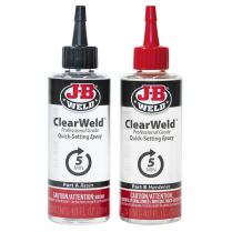 50240CAN ClearWeld 5-Min Prof Grade Quick Set Epoxy 2pk