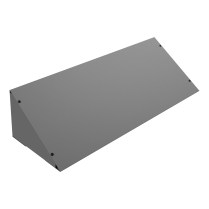 SCN 379-95 DURHAM GRAY STEEL BIN TOPPER