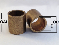 GLOBAL BEAR AA1203-01 OILTE BRONZE BUSHINGS 7/8"X1-1/4X1-1/2