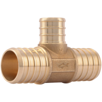 CBXT444VAN  3/4 PEX INS BRS TEE VAN