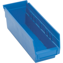 CC998 Shelf Bins, 4-1/8" W x 4" H x 11-5/8" D, Blue