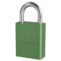 AMERICAN LOCK #A1105GRN-KD LOCK, ALUM, GREEN, 1-1/2"