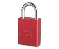 AMERICAN LOCK #A1105RED-KD LOCK, ALUM, RED, 1-1/2"