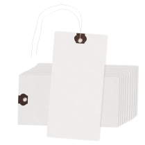 ULINE S-10749W Plastic Tags - 6 1/4 x 3 1/8", White