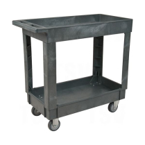 ML618 PLASTIC UTILITY SERVICE CART, 2 SHELVES