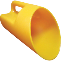 1378YE POLYETHYLENE SCOOP, 1 GALLON, YELLOW