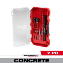 7PC. SHOCKWAVE Impact Duty&trade; Carbide Hammer Drill Bit Concret