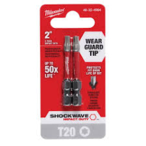 MILWAUKEE 48-32-4984 SHOCKWAVE&trade; Impact Duty 2"TORX&reg; T20 Powe