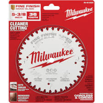 MILWAUKEE 48-40-0524 (5) 5-3/8" 36T FINE FINISH BL